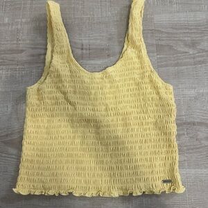 Yellow ribbed Tank Top size medium